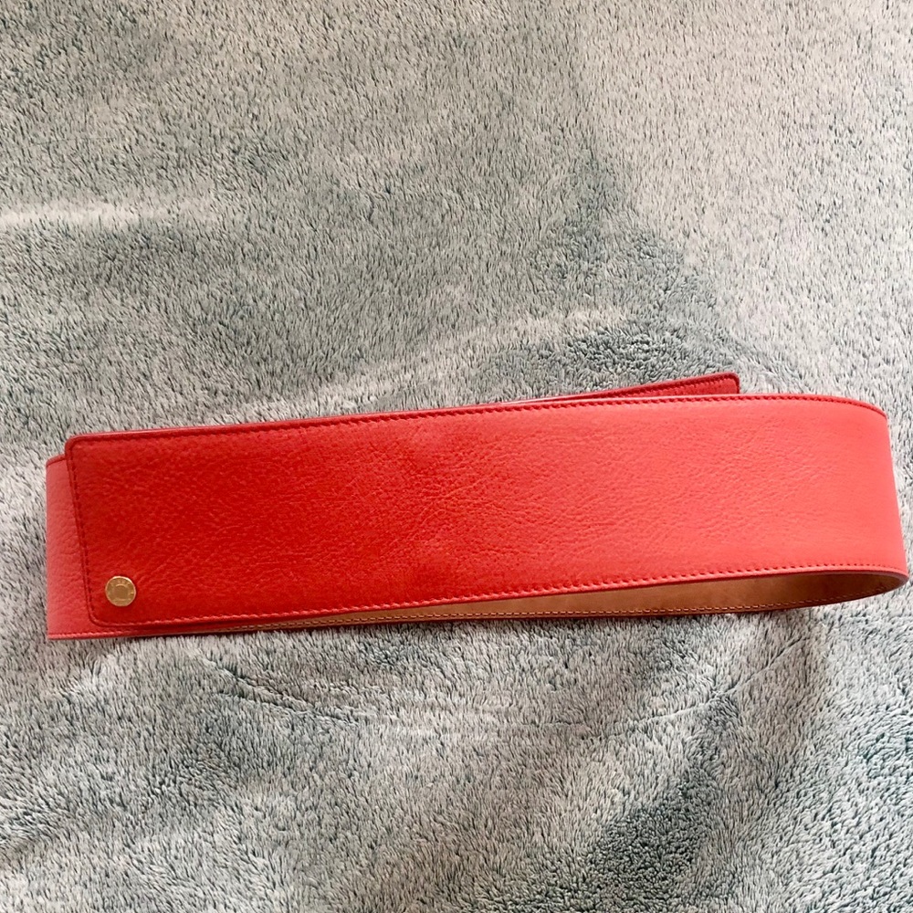 Vintage Jimmy Choo Leather Coral Belt